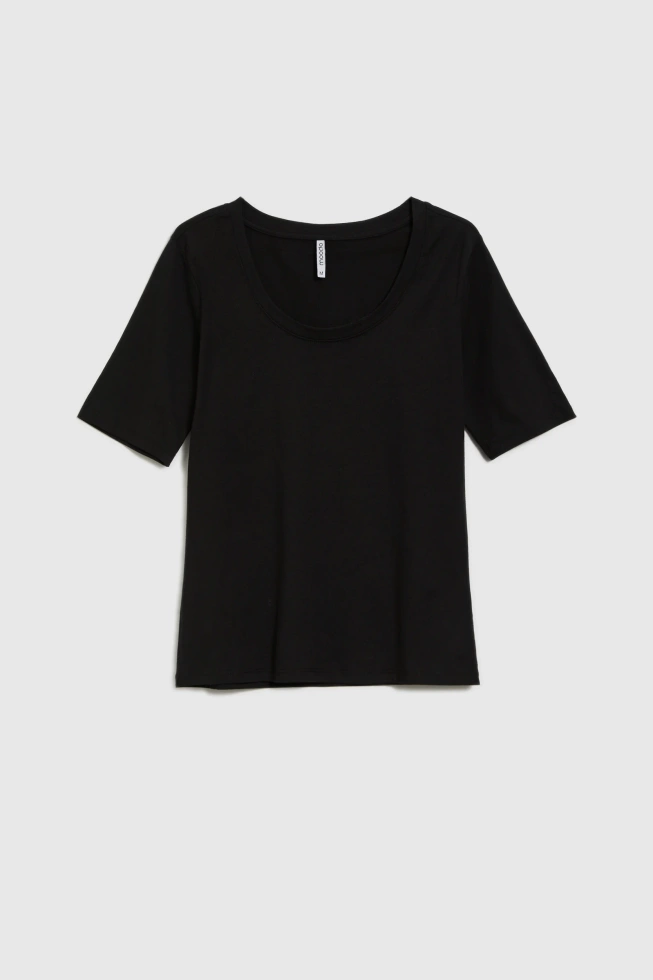 WOMEN'S TSHIRT L-TS-4662 BLACK