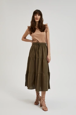 SPÓDNICA DAMSKA L-SC-4318 D.OLIVE