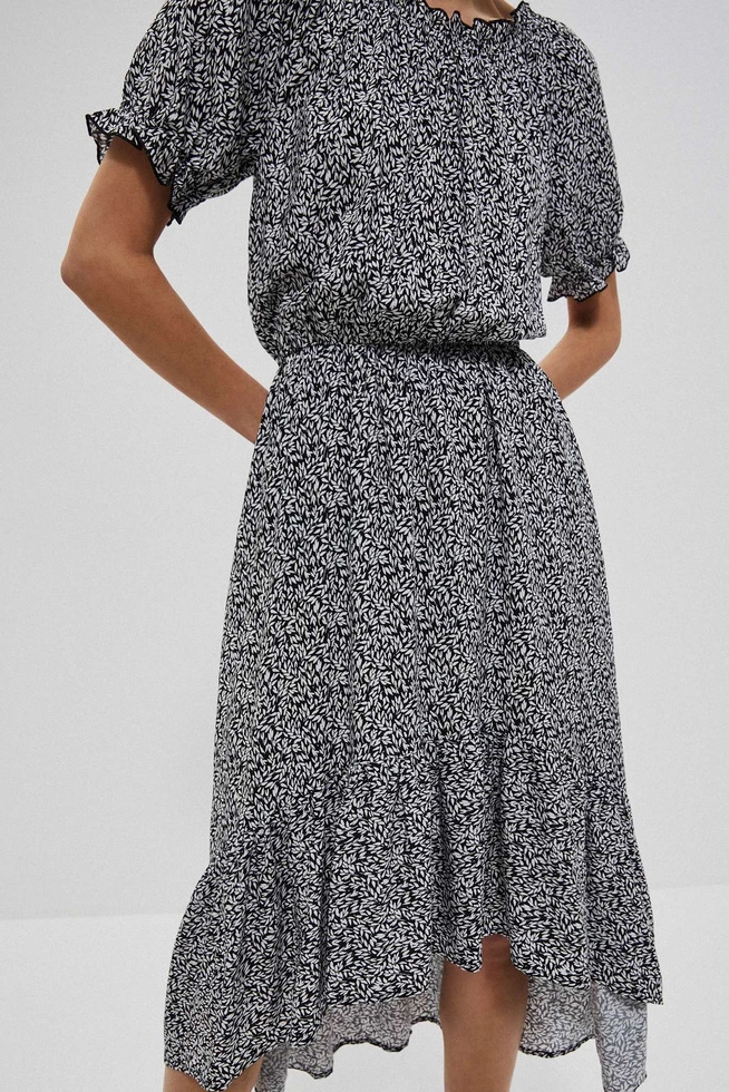 Patterned viscose dress