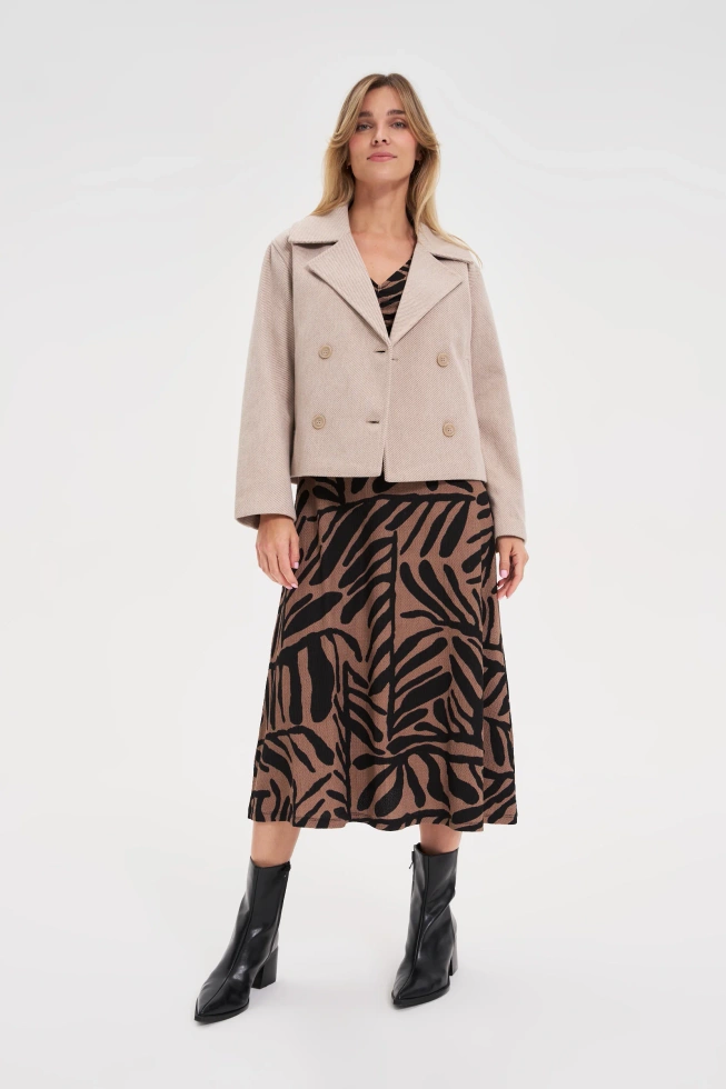 WOMEN'S JACKETS Z-KU-4804 BEIGE