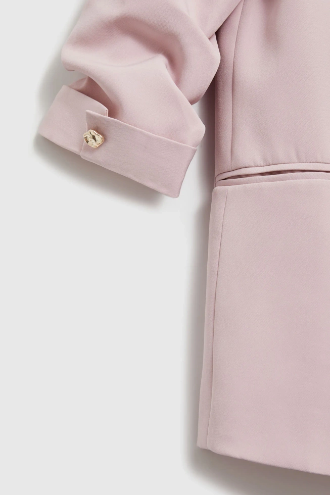 WOMEN'S BLAZER L-MR-4923 DUSTY PINK