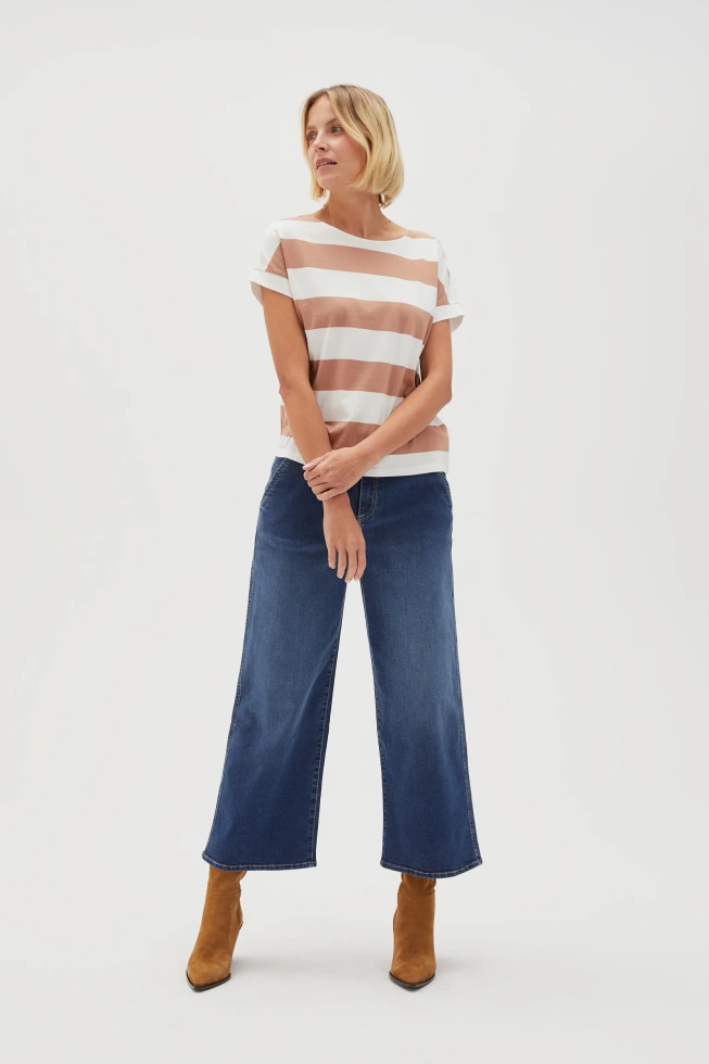 WOMEN'S TSHIRT L-TS-4607 L.BROWN
