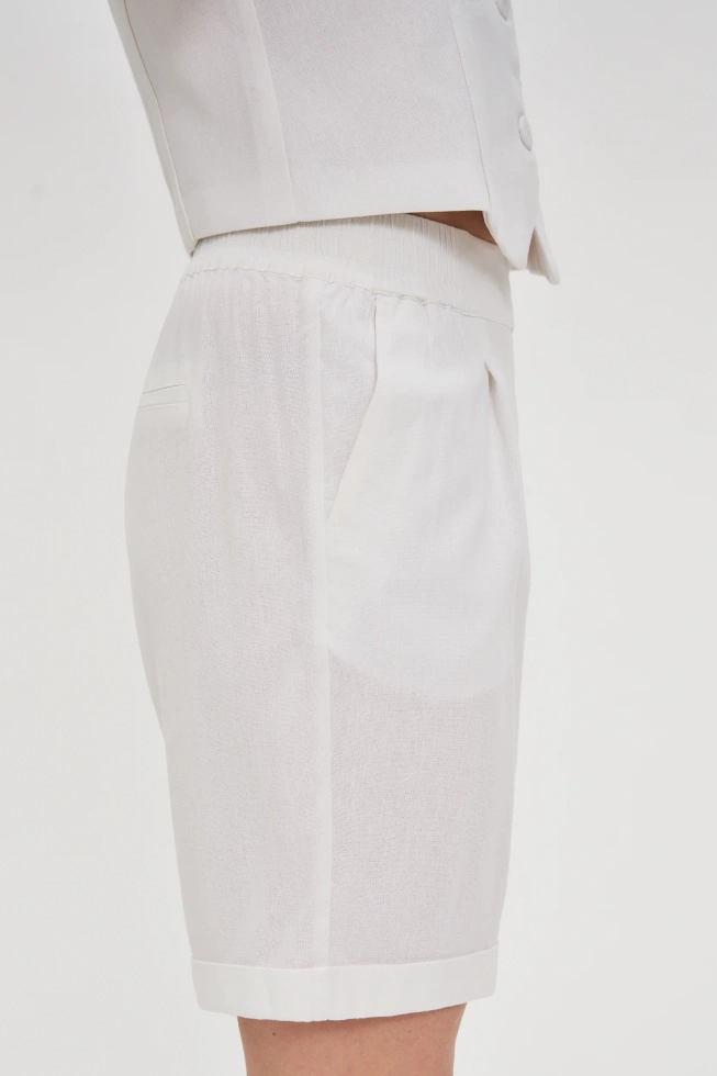 SZORTY DAMSKIE L-SH-4619 WHITE