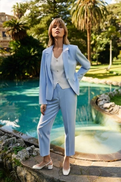 WOMEN'S JACKETS L-MR-4608 L.BLUE