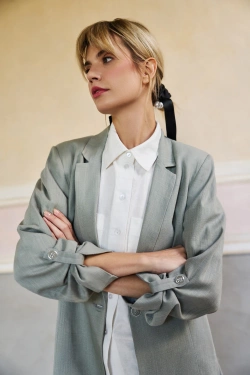 MARYNARKA DAMSKA L-MR-4617 OLIVE-pakiet