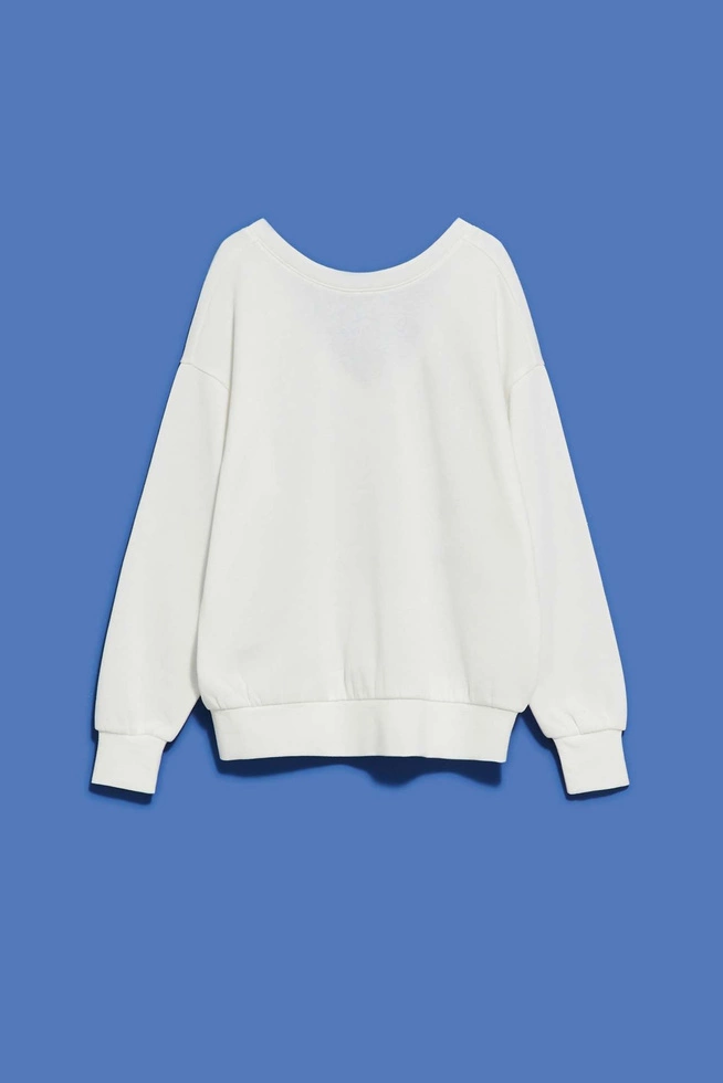 LADIES SWEATSHIRT L-BL-4001 OFF WHITE