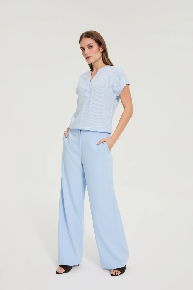 WOMEN'S SHIRT L-KO-4922 BLUE