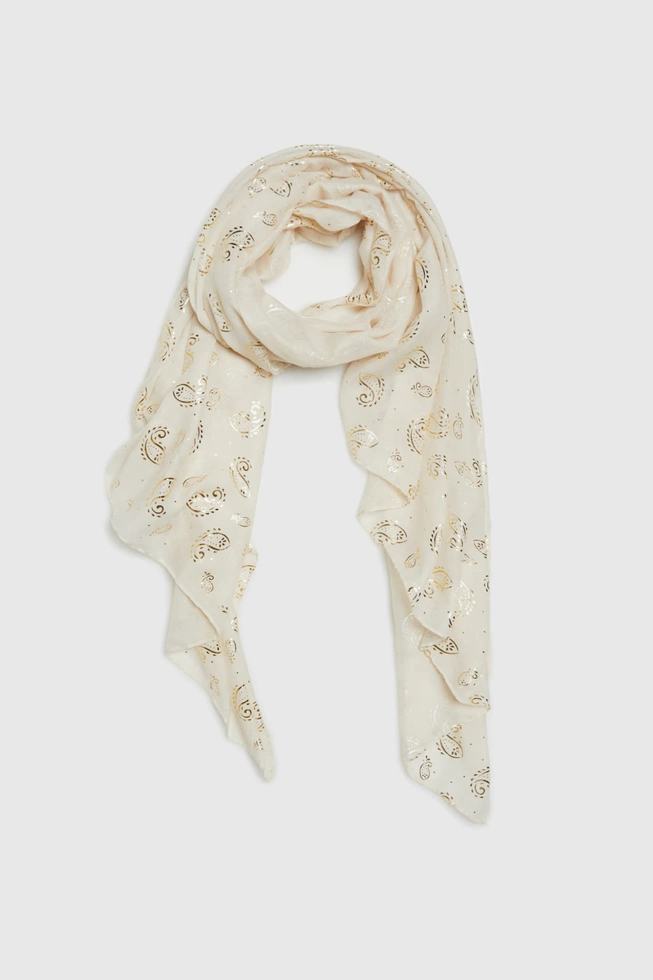 WOMEN'S SCARF L-SZ-4601 L.BEIGE-set