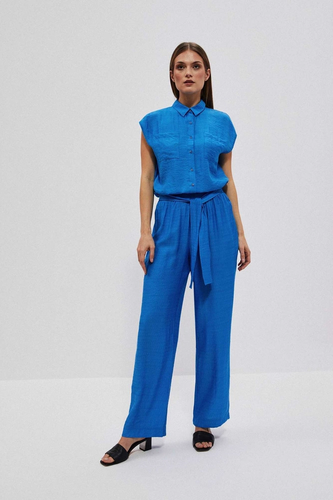 LADIES PANTS L-SP-4027 FRESH BLUE