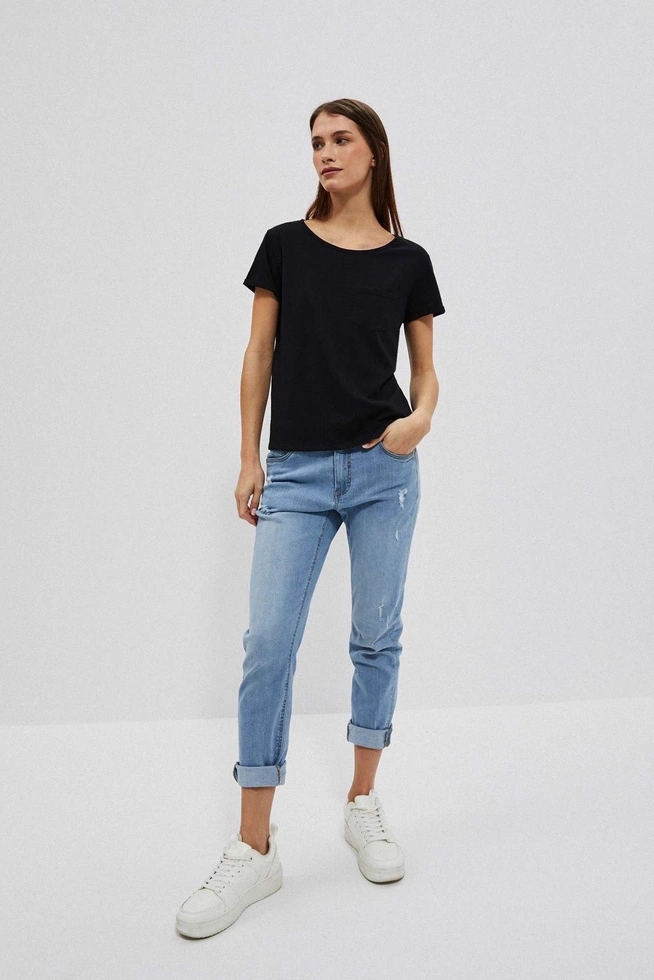 LADIES TSHIRT L-TS-4050 BLACK