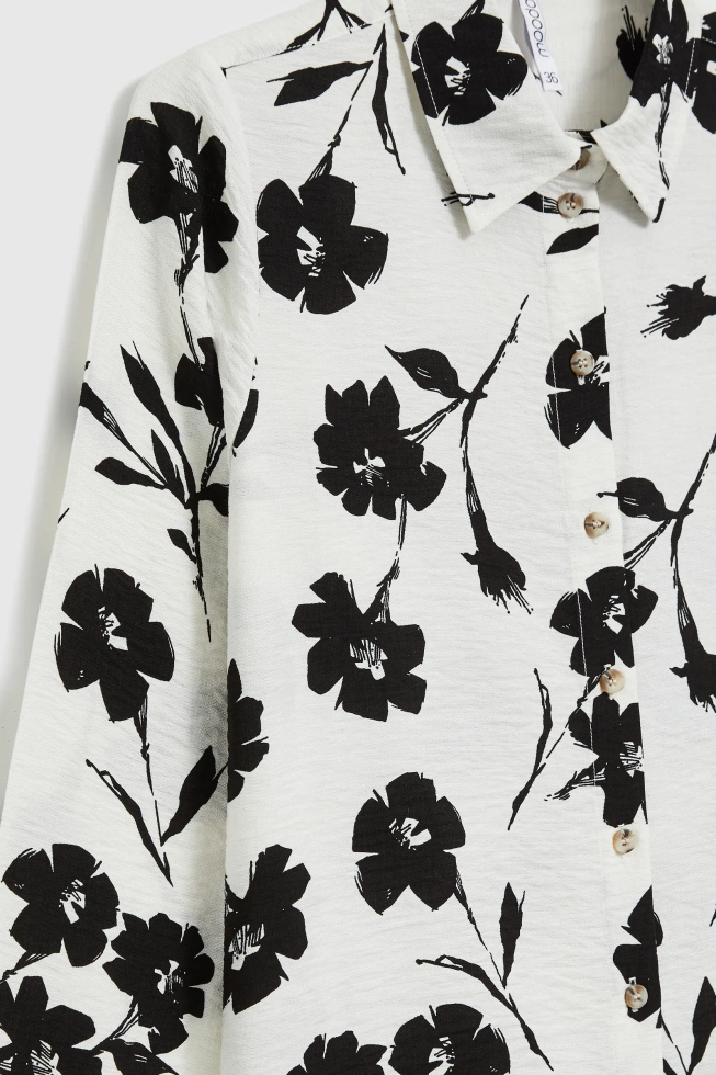 WOMEN'S SHIRT L-KO-4902 OFF WHITE