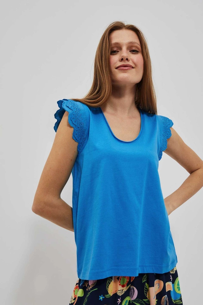LADIES TSHIRT L-TS-4106 FRESH BLUE