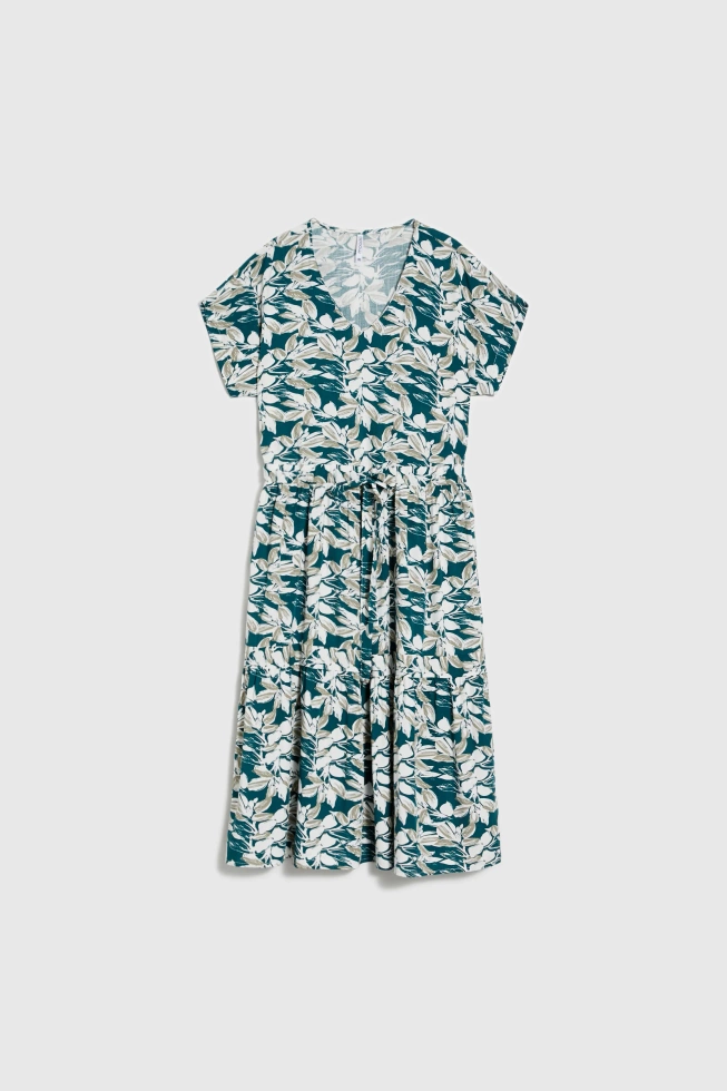 WOMEN'S DRESS L-SU-4661 D.GREEN