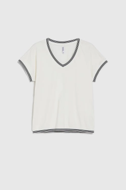 WOMEN'S TSHIRT L-TS-4908 OFF WHITE-set