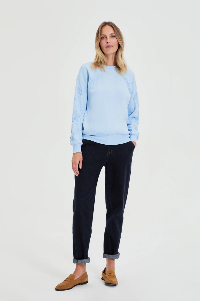 BLUZA DAMSKA L-BL-4916 L.BLUE