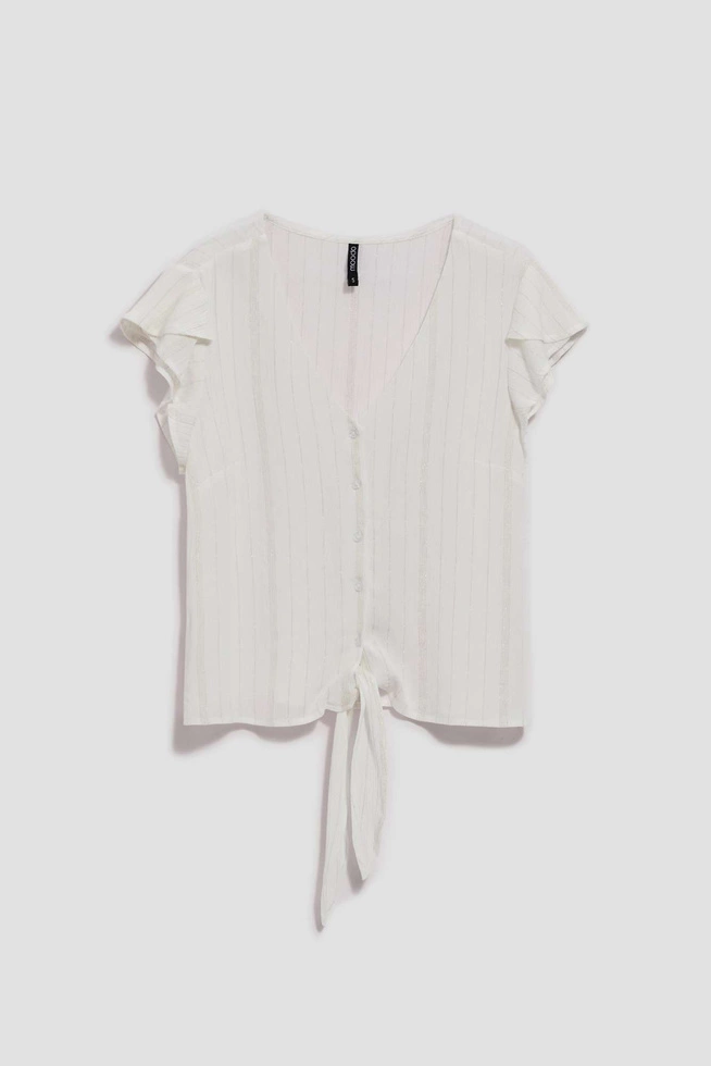 LADIES SHIRT L-KO-4048 OFF WHITE