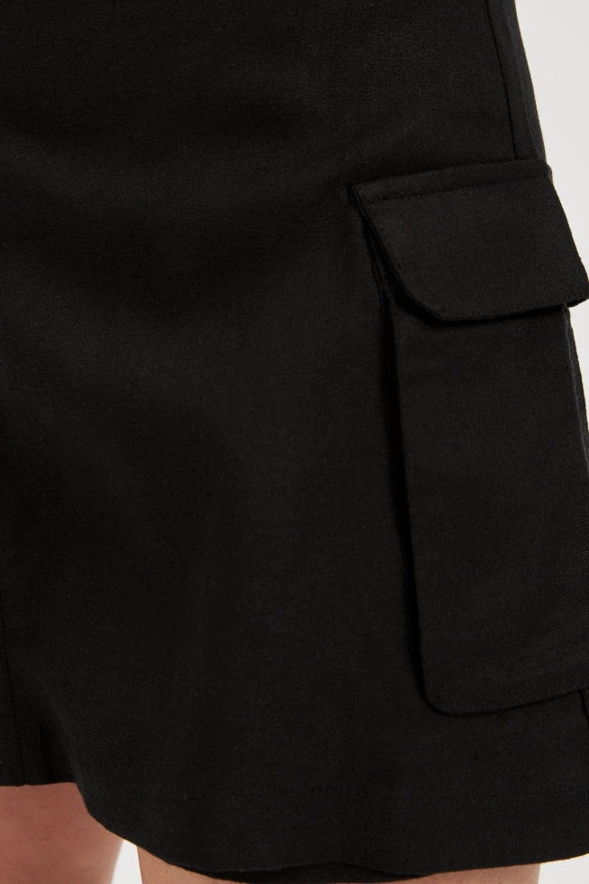 WOMEN'S SHORTS L-SH-4611 BLACK-set