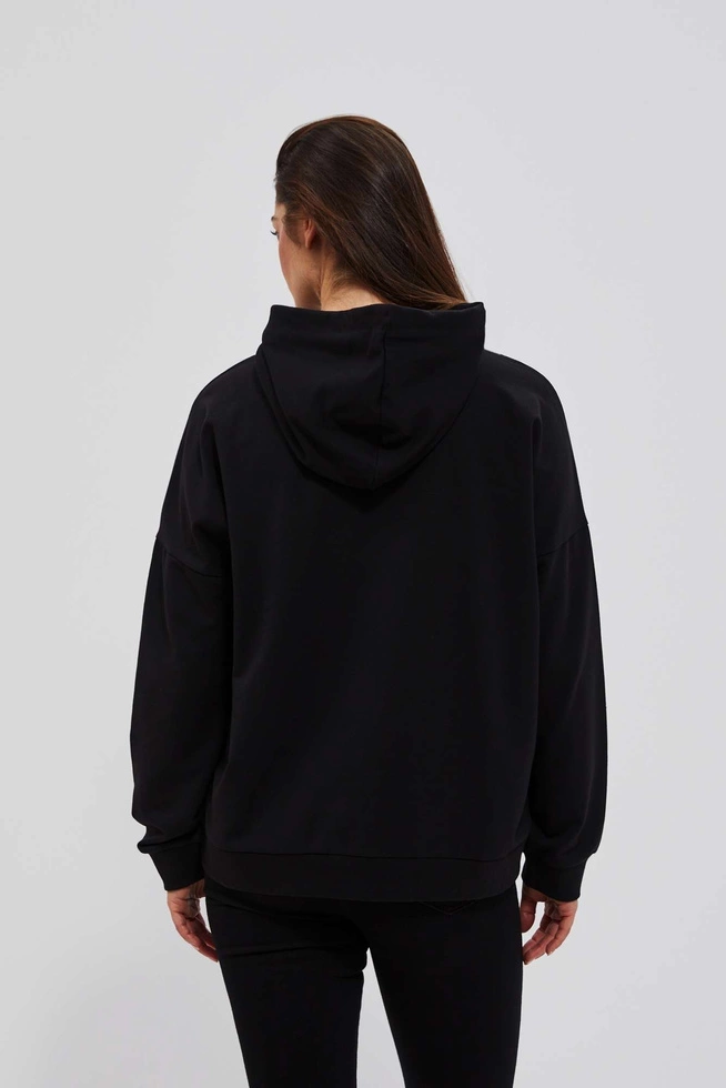 LADIES SWEATSHIRT L-BL-4008 BLACK