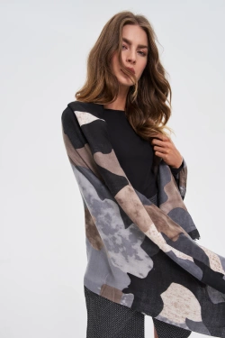 WOMEN'S SCARF Z-SZ-4802 D.GREY-set