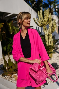 WOMEN'S JACKETS L-MR-4612 PINK