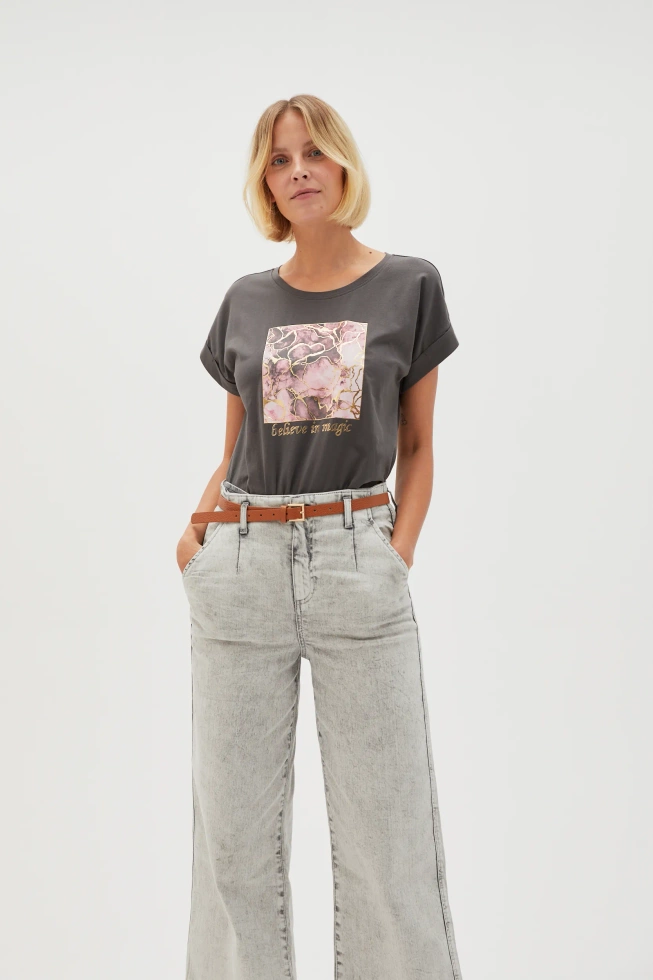 WOMEN'S TSHIRT L-TS-4630 GREY-set