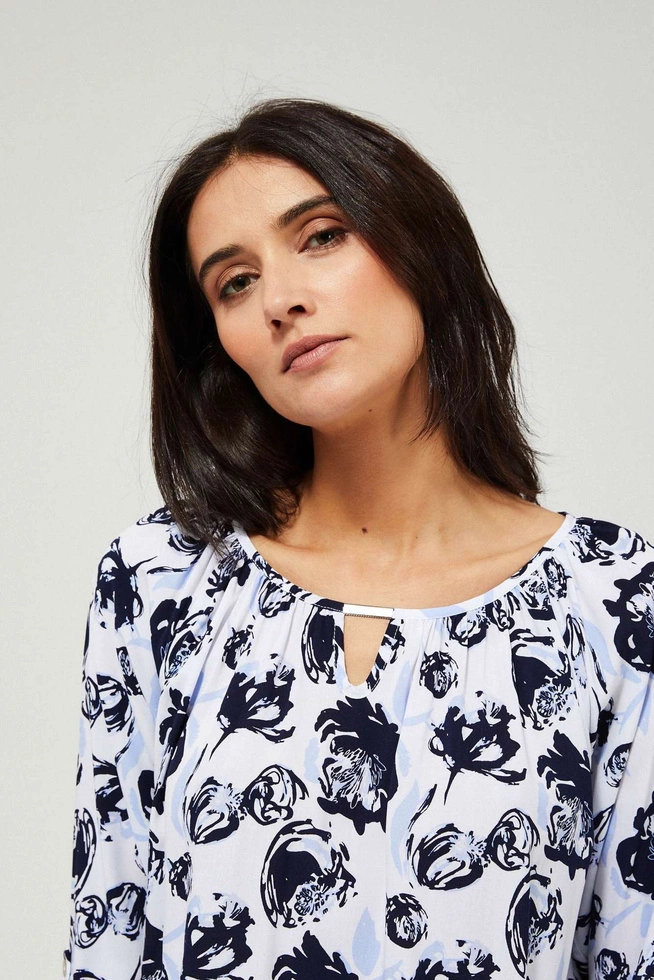 BLOUSE L-KO-3418 L.BLUE