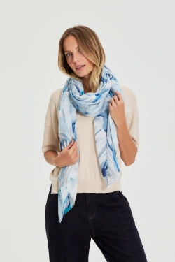 WOMEN'S SCARF L-SZ-4915 L.BLUE