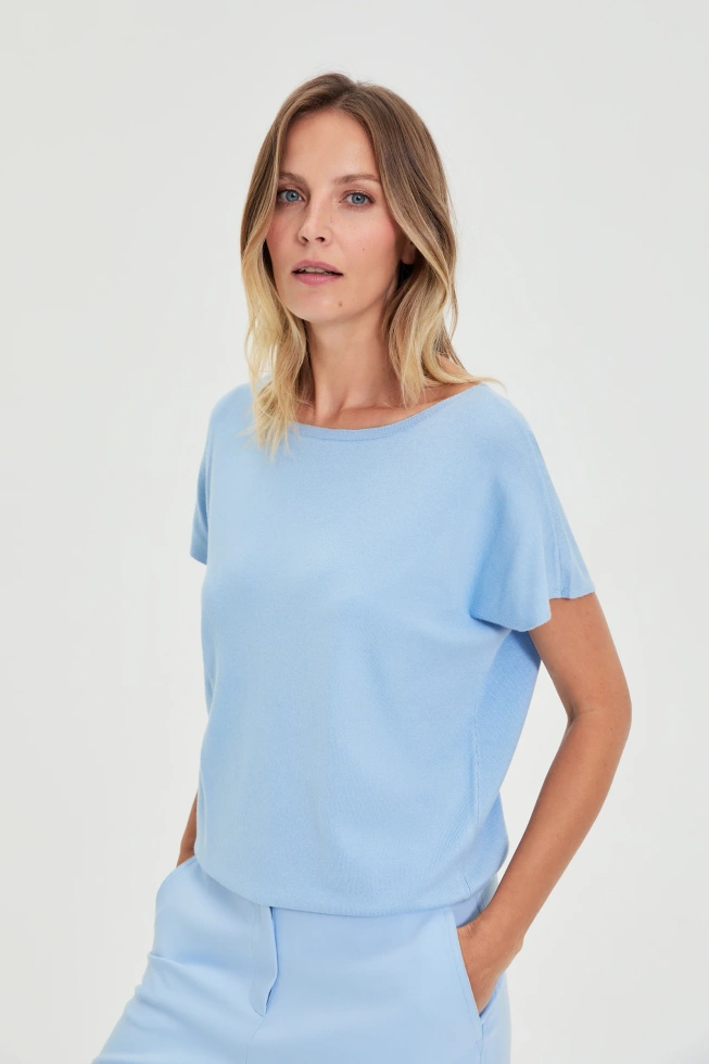 WOMEN'S SWEATER L-SW-4904 L.BLUE