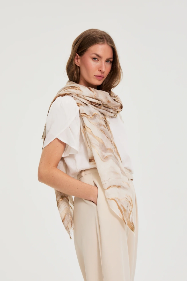 SZALIK DAMSKI L-SZ-4934 BEIGE