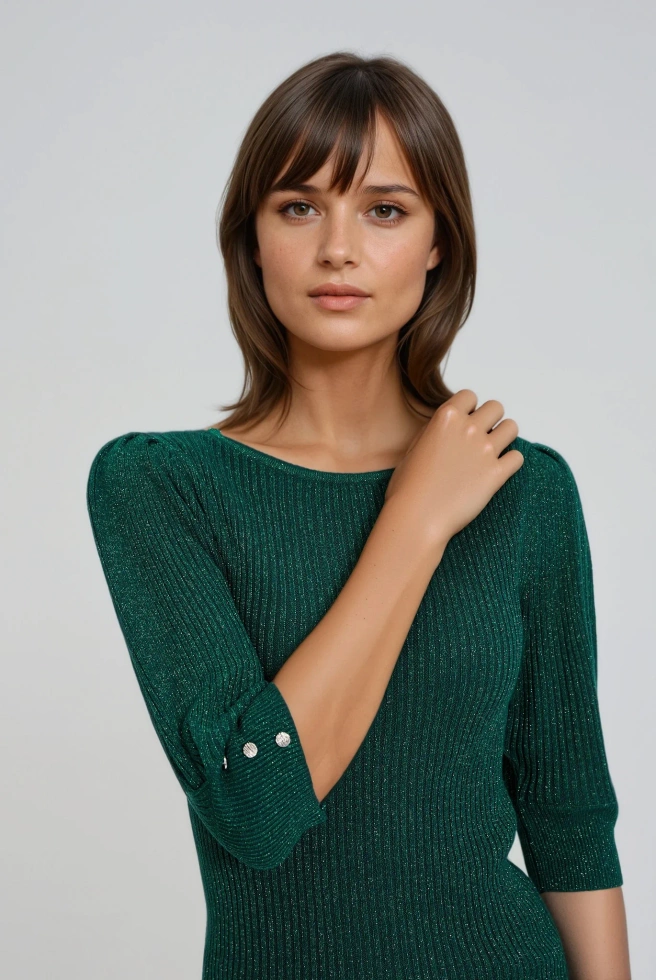 WOMEN'S SWEATER Z-SW-4863 D.GREEN