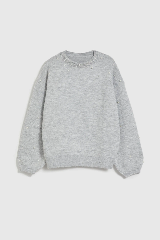 WOMEN'S SWEATER Z-SW-4538 GREY MEL