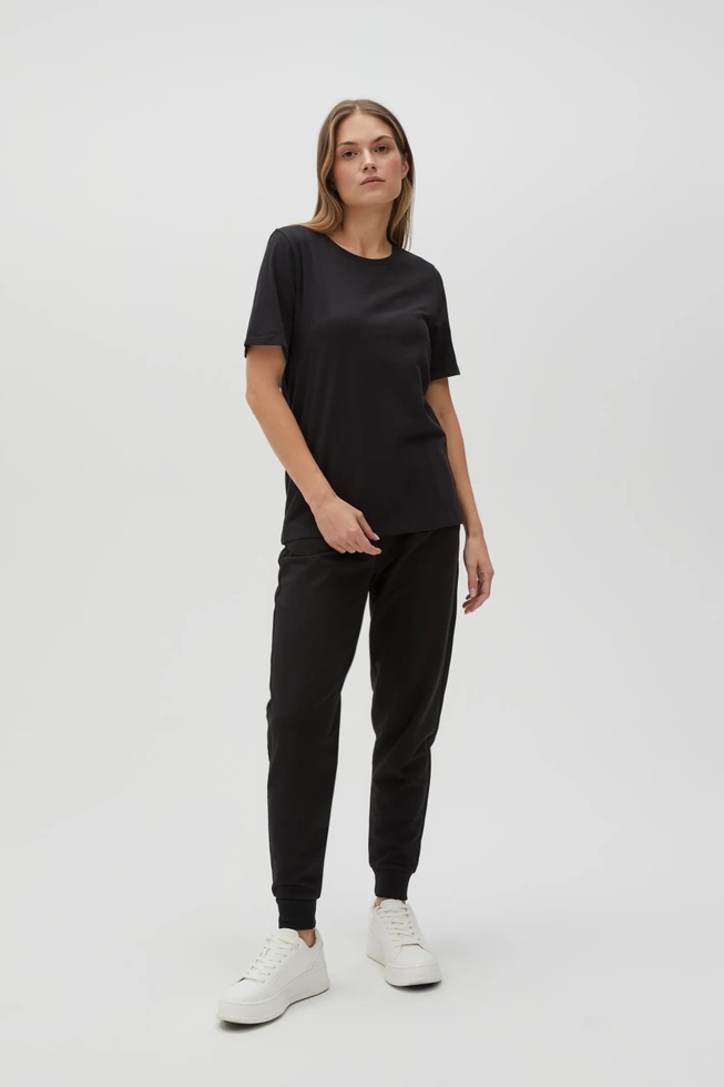 WOMEN'S JOGGING PANTS L-DR-4600 BLACK-set