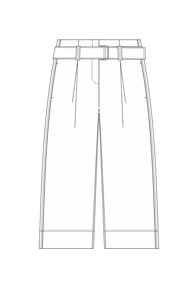 WOMEN'S PANTS L-SP-4929 WHITE-set