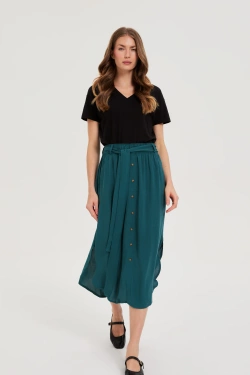 SPÓDNICA DAMSKA L-SC-4620 D.GREEN