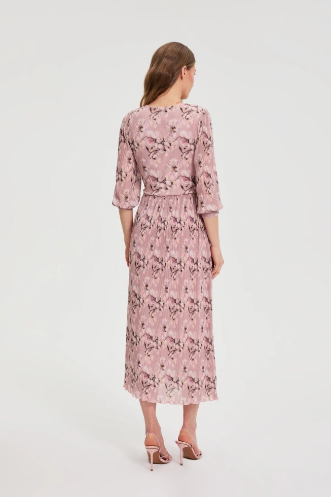 WOMEN'S DRESS L-SU-4922 DUSTY PINK