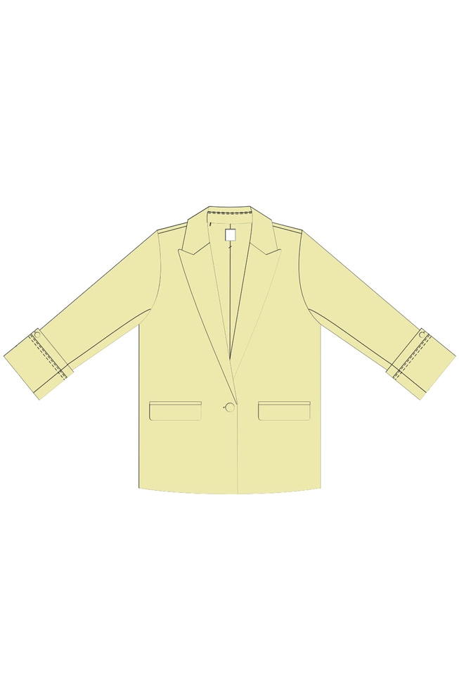 WOMEN'S JACKETS L-MR-4611 L.YELLOW-set