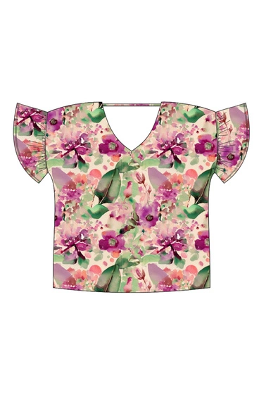 WOMEN'S TSHIRT L-TS-5001 L.BEIGE-set