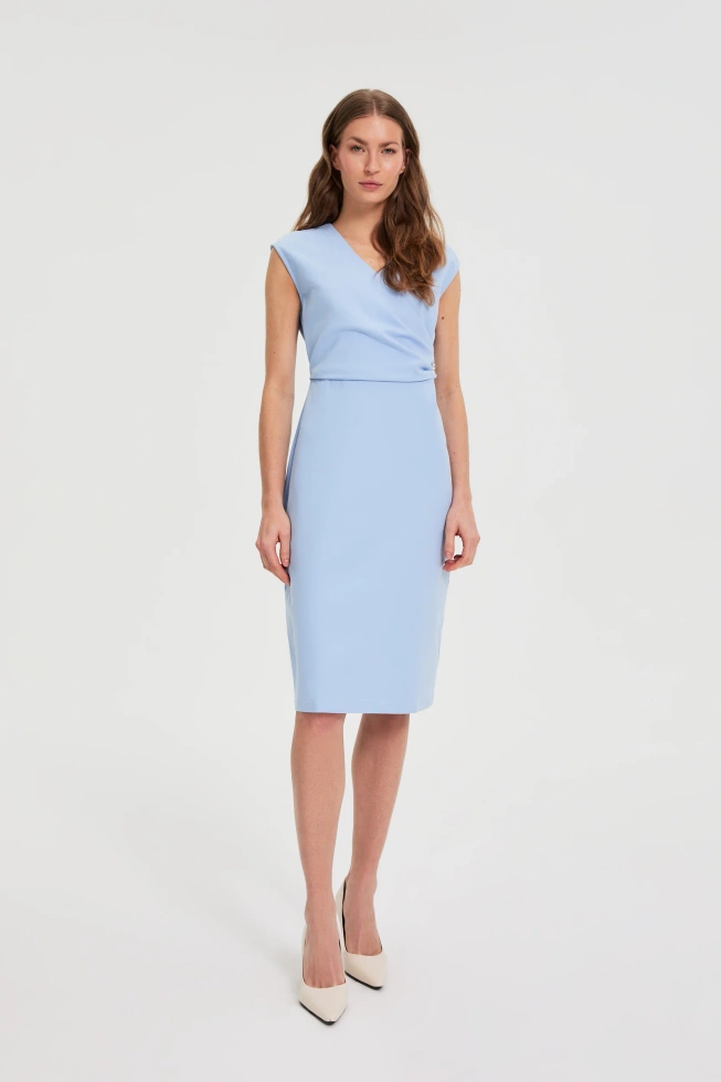 WOMEN'S DRESS L-SU-4942 L.BLUE