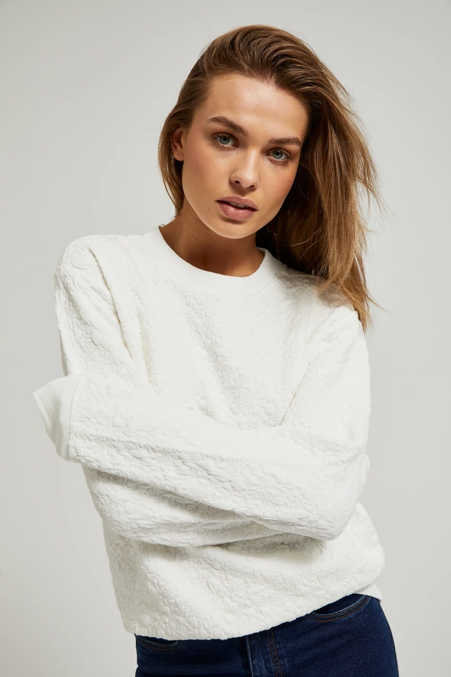 WOMEN'S SWEATSHIRT Z-BL-4503 WHITE-set