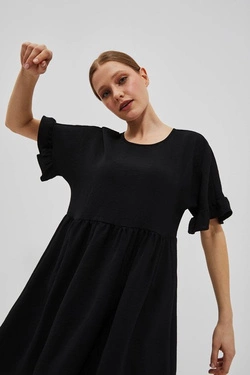 LADIES DRESS L-SU-4033 BLACK