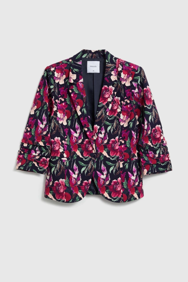 WOMEN'S BLAZER L-MR-4915 NAVY