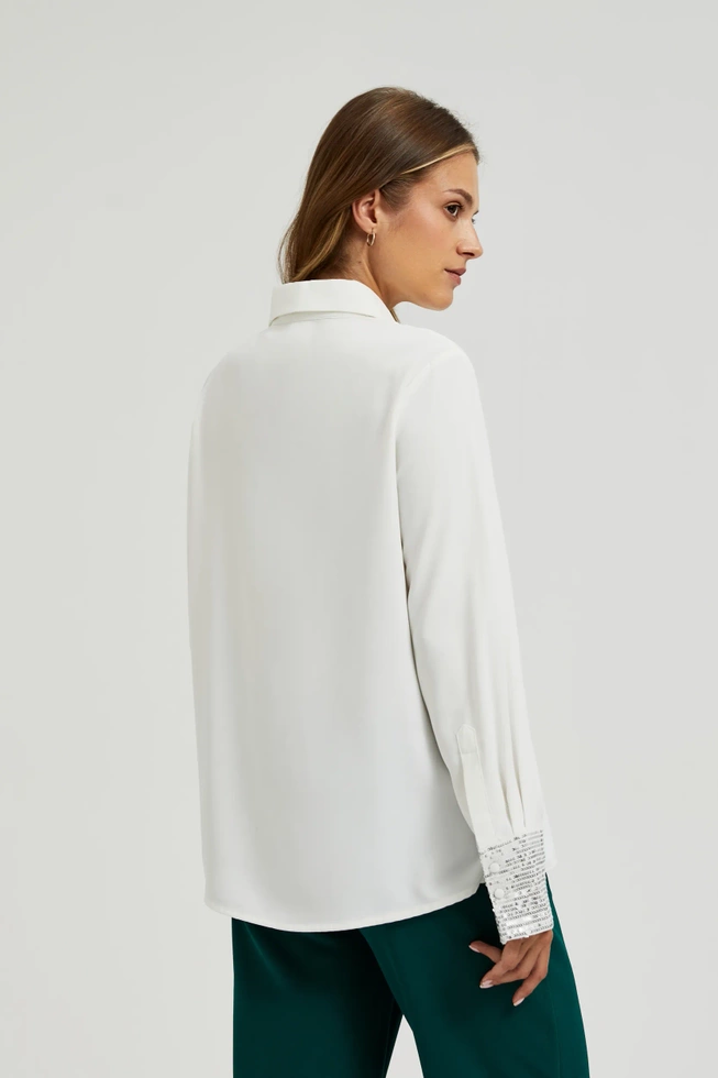 WOMEN'S SHIRT Z-KO-4549 OFF WHITE