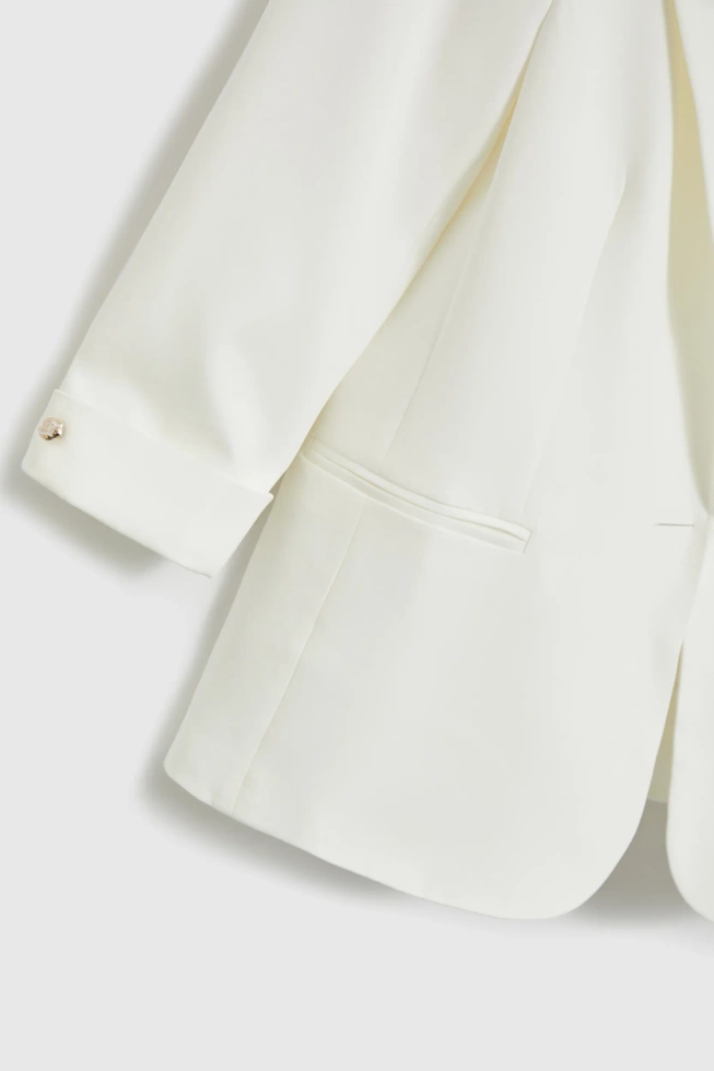 WOMEN'S BLAZER L-MR-4922 OFF WHITE
