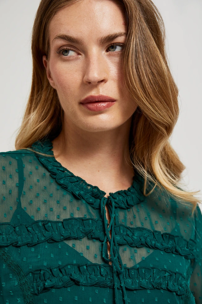 WOMEN'S SHIRT Z-KO-4546 D.GREEN-set