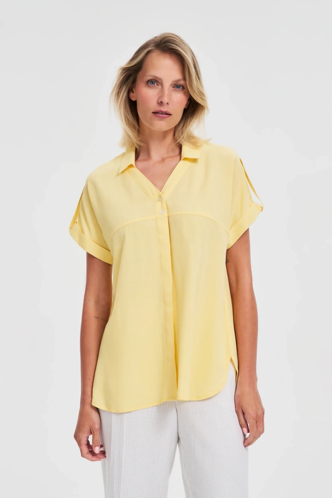 KOSZULA DAMSKA L-KO-4659 L.YELLOW