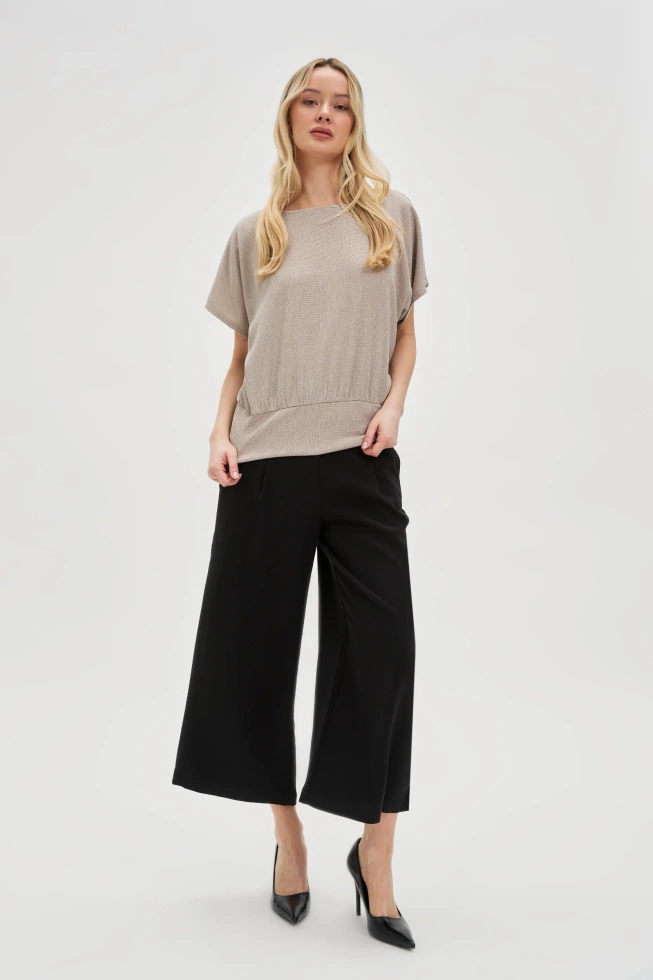 WOMEN'S TSHIRT L-TS-4664 L.BEIGE-set