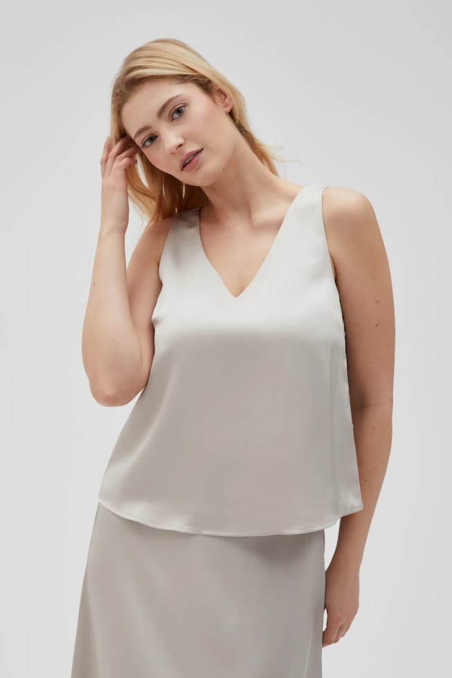 WOMEN'S SHIRT L-KO-4630 L.BEIGE
