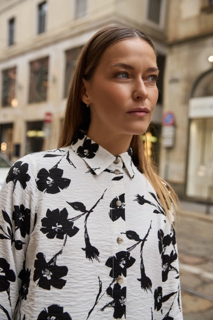 WOMEN'S SHIRT L-KO-4902 OFF WHITE