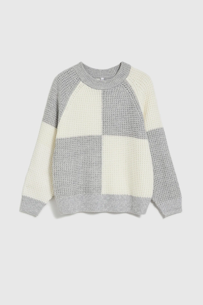 WOMEN'S SWEATER Z-SW-4500 OFF WHITE_GREY