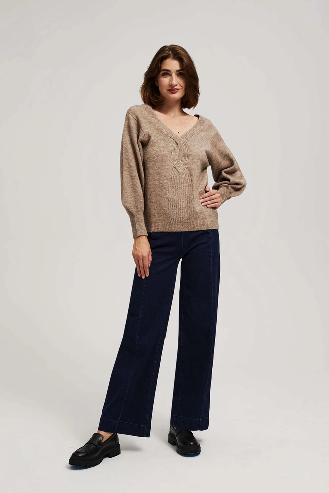 SWETER DAMSKI Z-SW-4260 D.BEIGE MEL